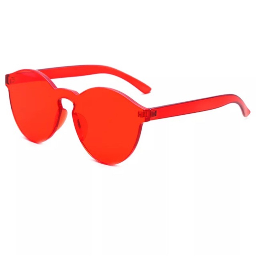 RETRO UNISEX TRANSPARENT FRAMELESS UV SUNGLASSES